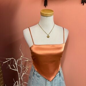 NWT! Forever 21 Satin Burnt Orange Cami Top